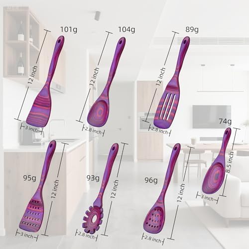 8 PCS Pakkwood Left-Handed Kitchen Utensil Set | Kitchen Cooking