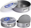 Teenyyou 2 Pcs 9 in Non Stick Springform Cheesecake Pan with Lid