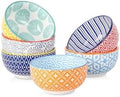 Selamica Ceramic 4 OZ Dipping Bowls Set of 6, Assorted Colors