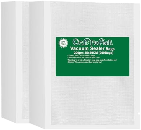 O2frepak 14" x 20" Vacuum Sealer Bags, 200ct