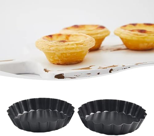 Set 6 Non- Tart Removable Bottom Bakeware Tools Pan Molds for Round 4