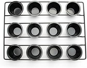 Fox Run Linking Mini Popover Pan, Carbon Steel, Nonstick, 12 Mini Cups
