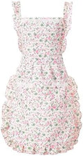 Aoomzoon Cute Aprons for Women with Pockets for Cooking Kitchen Gifts