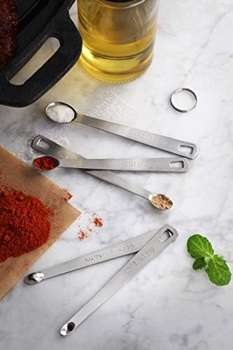 New Star Foodservice 42924 Stainless Steel Mini Measuring Spoons Set