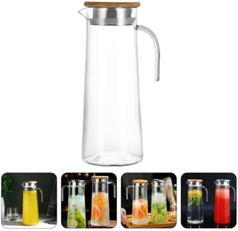 Acrylic Drinking Pitcher with Lid, 1.2l Beverage Server