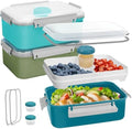 47oz Salad Lunch Container To Go, 3 Pack Salad Bowls Bento Lunch Boxes