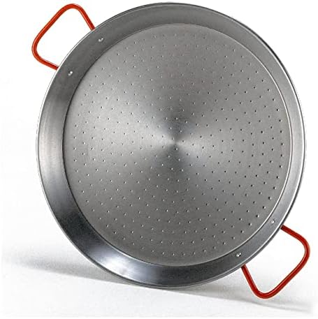 Gourmanity 12 inch Carbon Steel Paella Pan, 30cm, by Garcima