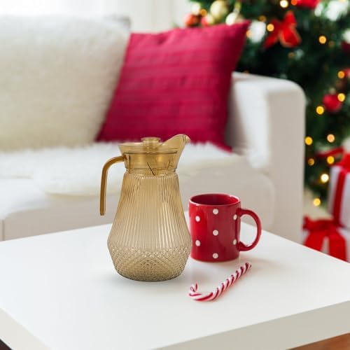 1.5l Acrylic Beverage Pitcher with Lid, Handle and Spill-control Spout