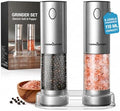 ThermoMaven Electric Salt and Pepper Grinder Set, 110ml, Rechargeable
