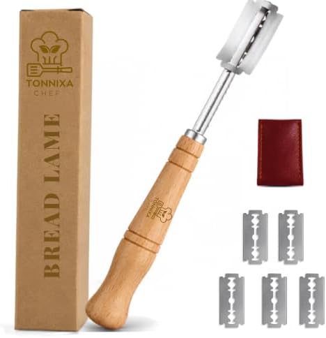 Bread Lame Sourdough Scoring Tool Stainless Steel Blade Wooden Handle