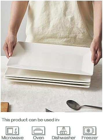 DOWAN 14" Serving Trays, Serving Platters, Ceramic Serving Platters