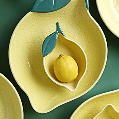 Salad Bowl ceramic Ceramic Salad Bowl Lemon Shape Fruit Bowl Mixing