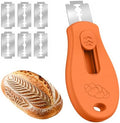 Bread Lame Sourdough Scoring Tool, 5 Razor Blades, Orange