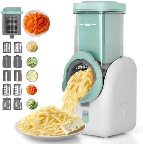 Electric Cheese Grater, 6 Interchangeable Blades