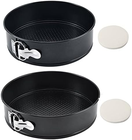 Tellshun 2 Pack Springform Pan 9, 10Inch Baking Mold Round Leakproof