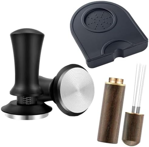 LeLehome 51mm Espresso Tamper Set, Calibrated Spring-Loaded Coffee