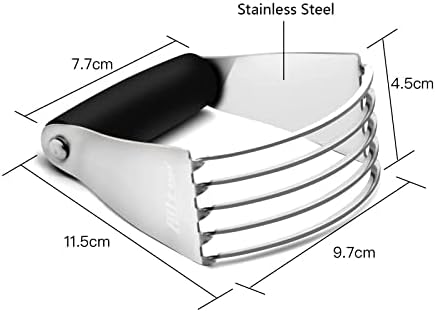 ALLTOP Pastry Shortening Blender Cutter, Stainless Steel, 1, Black