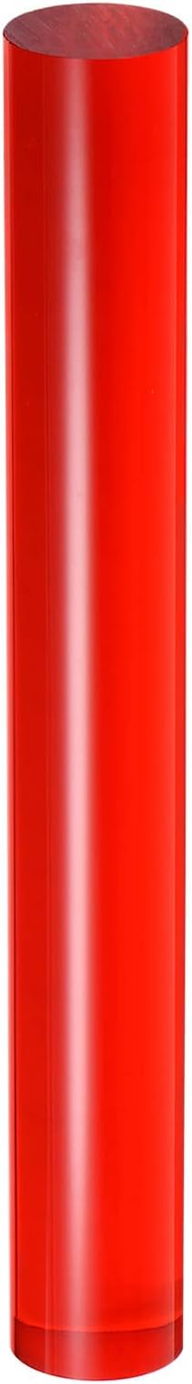 HARFINGTON Acrylic Clay Roller 8 Inch x 1 Inch Solid Non-Stick Plastic Round by HARFINGTON