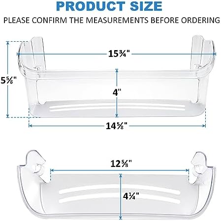 2 Pack UPGRADED 242126602 Refrigerator Door Bin Shelf Replacement for