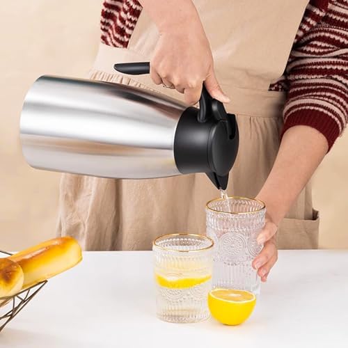Essenya 2 PCS 68 OZ Thermal Coffee Carafe, Insulated Stainless Steel
