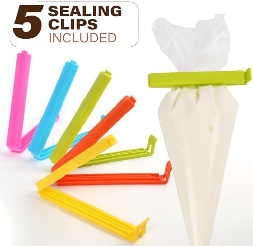 LotFancy 18 Inch Piping Bags, 100PCS Thickened Disposable Pastry Bags