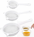 3 Pcs Plastic Strainer for Kefir Grains, Nylon Mesh Strainer for