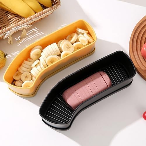 banapoy Banana Slicer, Stainless Steel Fruit Cutting Tool for