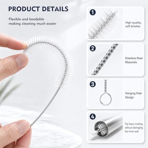 Straw Cleaner Brush, 14 Pack Straw Cleaner, 8 & 12 Inch Straw Brush