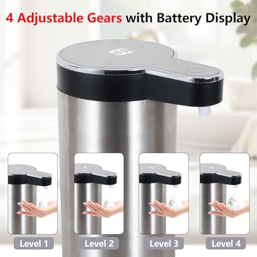 Automatic Foaming Soap Dispenser, Wall Mounted/Countertop Touchless