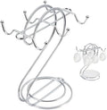 AHANDMAKER Coffee Mug Tree Iron Mug Holder with Tray 10in Coffee Tea