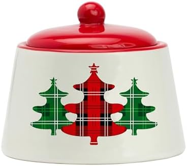 Amici Home Christmas Tree Sugar and Creamer Set | 8 oz Creamer and
