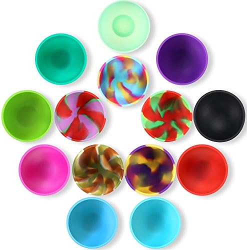 Boao 14 Pcs Mini Silicone Pinch Bowls, 1.75 oz Small Bowls for Prep