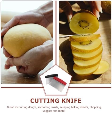 Zerodeko 2pcs Dough Chopper Scale Dough Scraper Kitchen Scraper Metal