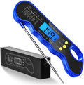 TRAUSI Instant Read Meat Thermometer, Blue