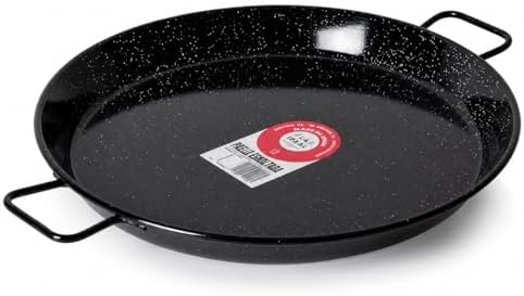 Garcima 18-Inch Enameled Steel Paella Pan, 46cm