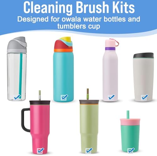 XANGNIER Water Bottle Cleaner Brush Set for Owala 24oz/32oz/40oz Cup,5