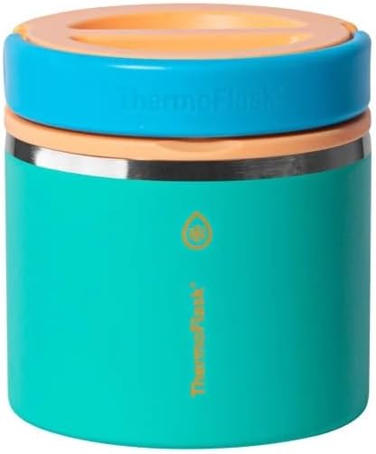 ThermoFlask 20 oz Insulated Food Jar, 2-Pack, Pink and Blue, Hot 12