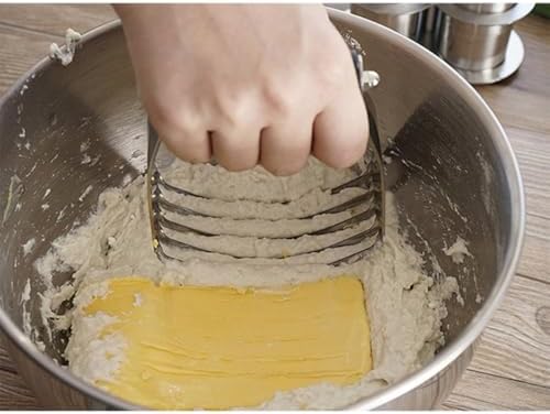 Stainless Steel Pastry Cutter Dough Blender with Ergonomic Handle