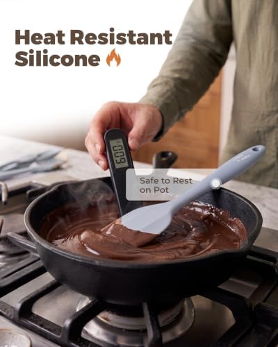 Bake Choice 6-Piece Silicone Spatula Set, Solid Steel Core, Heat