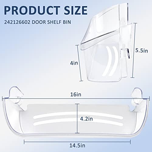 242126602 Refrigerator Door Bin Shelf Compatible for Frigi.daire