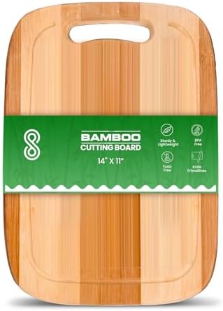 Wood Cutting Boards for Kitchen - Bamboo Cutting Board Cutting Boards