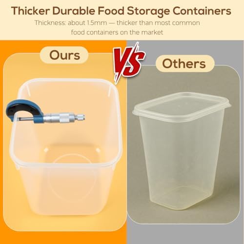 4 Pack 5.3L Thick Flour Sugar Storage Containers for Pantry, Airtight