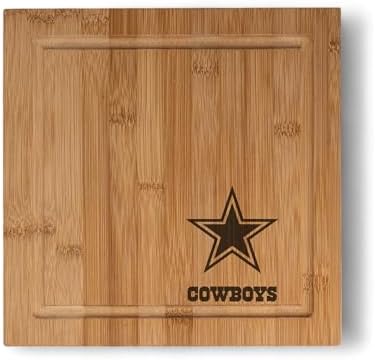 The Memory Company | Licensed NFL Bamboo Cheese Board with Utensils