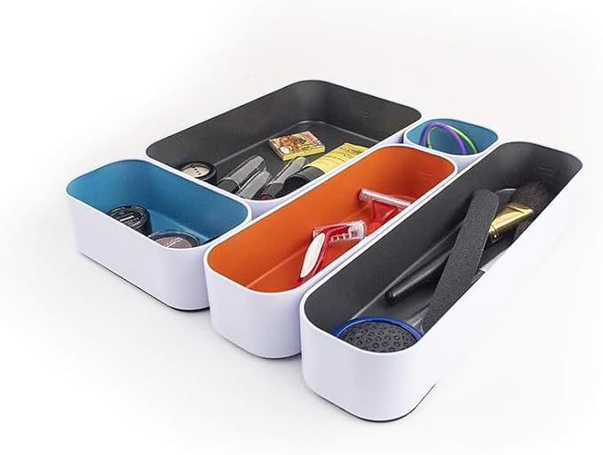 Three by Three Seattle 5 Piece Metal Organizer Tray Set - Image 4