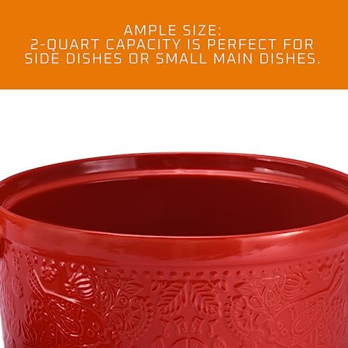Ceramic Casserole Dish - Baking Dish Bowl Oven Safe With Lid and