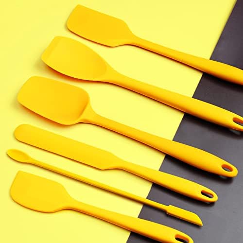 Tomorotec Silicone Spatulas Set 6Pc Heat Resistant Baking Cooking