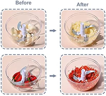 MyBest Manual Food Chopper Vegetable Cutter Fruits Onions Garlic Press