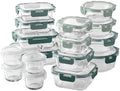 COOK WITH COLOR 32-Pc. Borosilicate Glass Food Container Set