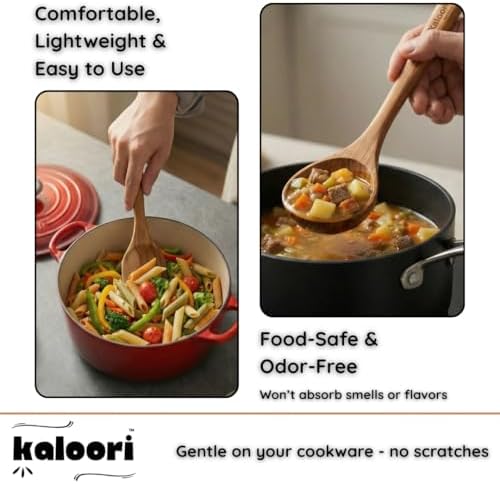 10-Piece Teak Wooden Cooking Utensil Set