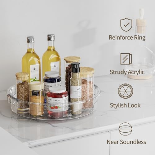 LAMU 3 Pack Lazy Susan Organizer, 9.25'' 10.6'' 12''